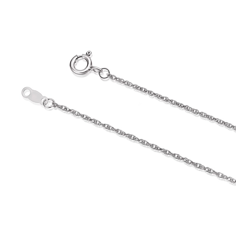 Main Image 3 of Sterling Silver 0.15ct Diamond & Garnet Heart Pendant Necklace