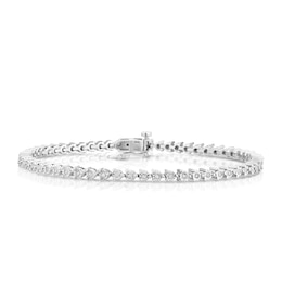 Sterling Silver 0.33ct Diamond Tennis Bracelet