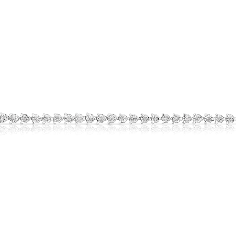 Main Image 2 of Sterling Silver 0.33ct Diamond Tennis Bracelet
