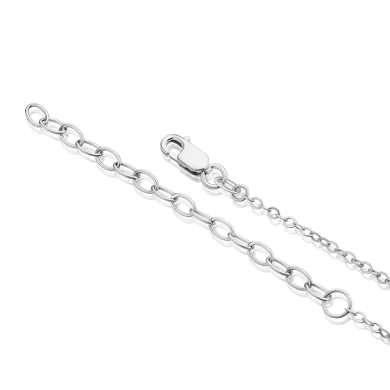 Main Image 3 of Sterling Silver Cubic Zirconia Snowman Pendant 16+2" Necklace