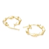 Thumbnail Image 2 of 9ct Yellow Gold Twist Hoop Earrings