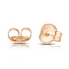 Thumbnail Image 2 of 9ct Rose Gold 3mm Polished Ball Stud Earrings