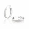 Thumbnail Image 1 of 9ct White Gold 19mm Stardust Hoop Earrings
