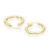 Thumbnail Image 2 of 18ct Yellow Gold Twisted Tube 20mm Hoop Earrings