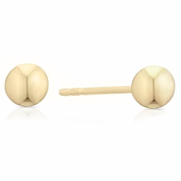 18ct Yellow Gold 4mm Polished Ball Stud Earrings