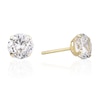 Thumbnail Image 1 of 18ct Yellow Gold 6mm Round Cubic Zirconia Stud Earrings