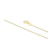 Thumbnail Image 3 of 9ct Yellow Gold Green & White Cubic Zirconia Heart Pendant Necklace