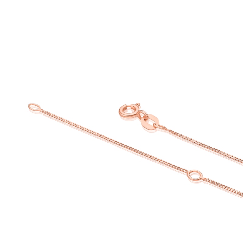 Main Image 3 of 9ct Rose Gold Heart Pendant Necklace