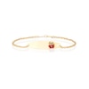Thumbnail Image 1 of Children's 9ct Yellow Gold Ladybird ID Bracelet