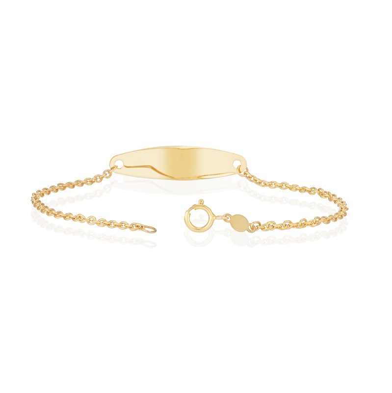 Main Image 3 of Children's 9ct Yellow Gold Ladybird ID Bracelet