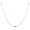 Thumbnail Image 1 of 9ct Rose Gold 25 Gauge Diamond Cut 18" Curb Chain