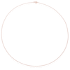 Thumbnail Image 2 of 9ct Rose Gold 25 Gauge Diamond Cut 18" Curb Chain