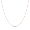 Thumbnail Image 1 of 9ct Rose Gold 16 Gauge Diamond Cut Twist 16" Curb Chain