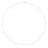 Thumbnail Image 2 of 9ct Rose Gold 16 Gauge Diamond Cut Twist 16" Curb Chain