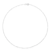 Thumbnail Image 2 of 9ct White Gold 20 Gauge Twist Bar 16" Curb Chain