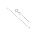 Thumbnail Image 3 of 9ct White Gold 20 Gauge Twist Bar 16" Curb Chain