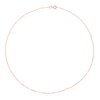Thumbnail Image 2 of 9ct Rose Gold 20 Gauge Twist Bar 16" Curb Chain