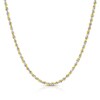 Thumbnail Image 1 of 9ct Yellow & White Gold 40 Gauge 16" Rope Chain