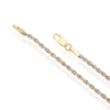 Thumbnail Image 3 of 9ct Yellow & White Gold 40 Gauge 16" Rope Chain
