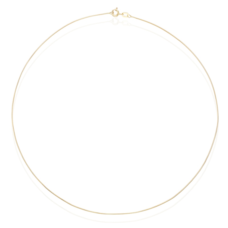 Main Image 2 of 18ct Yellow Gold Mini Round 16" Snake Chain