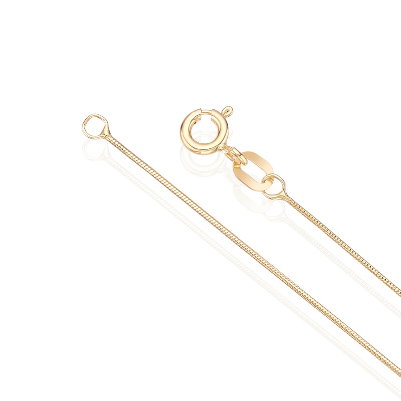 Main Image 3 of 18ct Yellow Gold Mini Round 16" Snake Chain