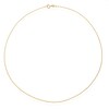 Thumbnail Image 2 of 18ct Yellow Gold 35 Gauge Diamond Cut 16" Curb Chain