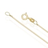 Thumbnail Image 3 of 18ct Yellow Gold 35 Gauge Diamond Cut 16" Curb Chain