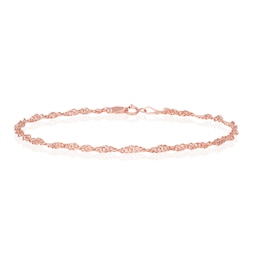 9ct Rose Gold Twist 7.5" Bracelet