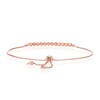 Thumbnail Image 3 of 9ct Rose Gold Diamond Cut Ball Bolo Bracelet