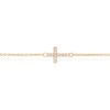 Thumbnail Image 2 of 9ct Yellow Gold Cubic Zirconia Cross Bracelet