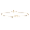 Thumbnail Image 3 of 9ct Yellow Gold Cubic Zirconia Cross Bracelet