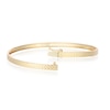 Thumbnail Image 3 of 9ct Gold Diamond Cut Flat Tube Bangle