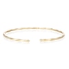 Thumbnail Image 3 of 9ct Yellow Gold Faceted Flexible Cuff Bangle