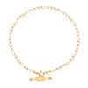 Thumbnail Image 1 of 9ct Yellow Gold Figaro T-Bar Bracelet