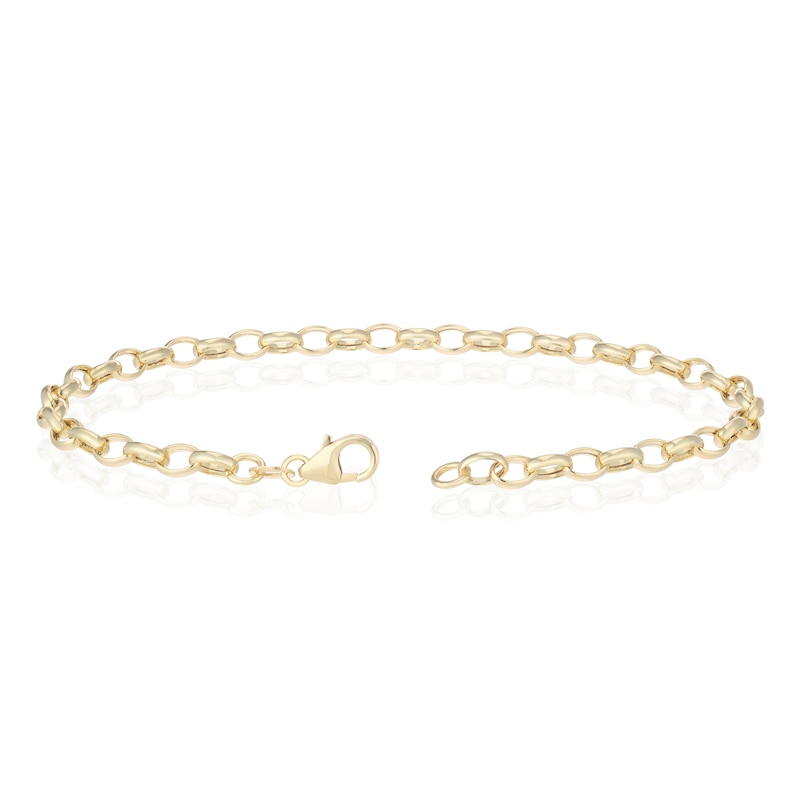 Main Image 3 of 18ct Yellow Gold 130 Gauge Oval Belcher 7" Bracelet
