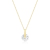 Thumbnail Image 1 of 9ct Yellow Gold Cubic Zirconia Pendant Necklace