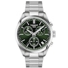 Thumbnail Image 1 of Tissot PR100 Men's Chronograph Green Dial Stainless Steel Bracelet Watch
