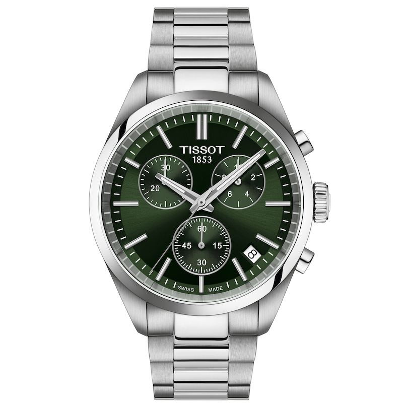 Main Image 1 of Tissot PR100 Men's Chronograph Green Dial Stainless Steel Bracelet Watch