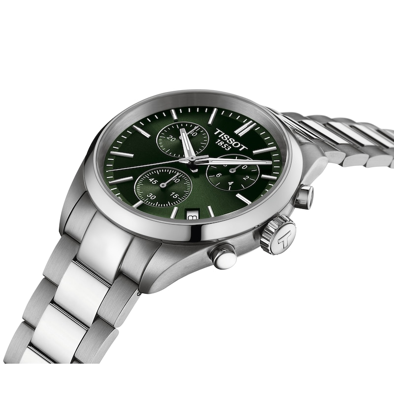 Main Image 2 of Tissot PR100 Men's Chronograph Green Dial Stainless Steel Bracelet Watch
