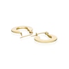 Thumbnail Image 2 of 9ct Yellow Gold Flat Rounded Chunky Hoop Earrings