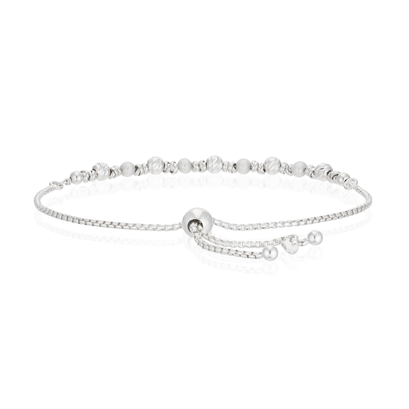 Main Image 3 of Sterling Silver Cultured Freshwater Pearl & Beaded Bolo Bracelet