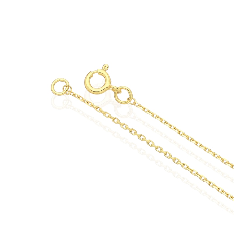 Main Image 3 of Sterling Silver & 18ct Gold Vermeil Textured Disc Pendant 18" Necklace