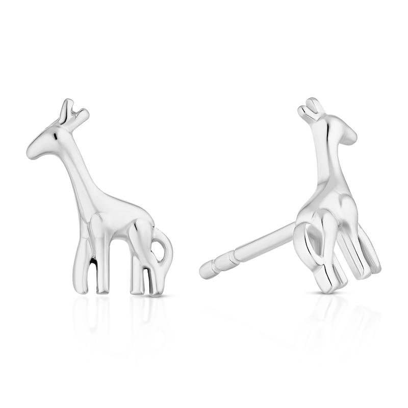 Main Image 1 of Children's Sterling Silver Giraffe Stud Earrings