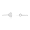 Thumbnail Image 2 of Sterling Silver Cubic Zirconia Pavé Open Heart Bangle