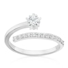 Thumbnail Image 1 of Sterling Silver Cubic Zirconia Star Wrap Around Ring