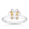 Thumbnail Image 1 of Children's Sterling Silver Butterfly Enamel Large Ring - Size J