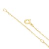 Thumbnail Image 3 of Sterling Silver Gold Tone Cubic Zirconia Heart Pendant 16+2&quot; Necklace