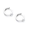 Thumbnail Image 2 of Sterling Silver Cubic Zirconia Huggie Hoop Earrings