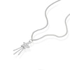 Thumbnail Image 2 of Sterling Silver Cubic Zirconia Shooting Star Pendant 16+2" Necklace