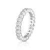 Thumbnail Image 2 of Sterling Silver Cubic Zirconia Bezel Set Full Eternity Ring